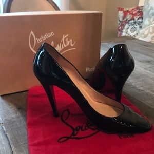 Christian Louboutin Black Patent Leather Heels